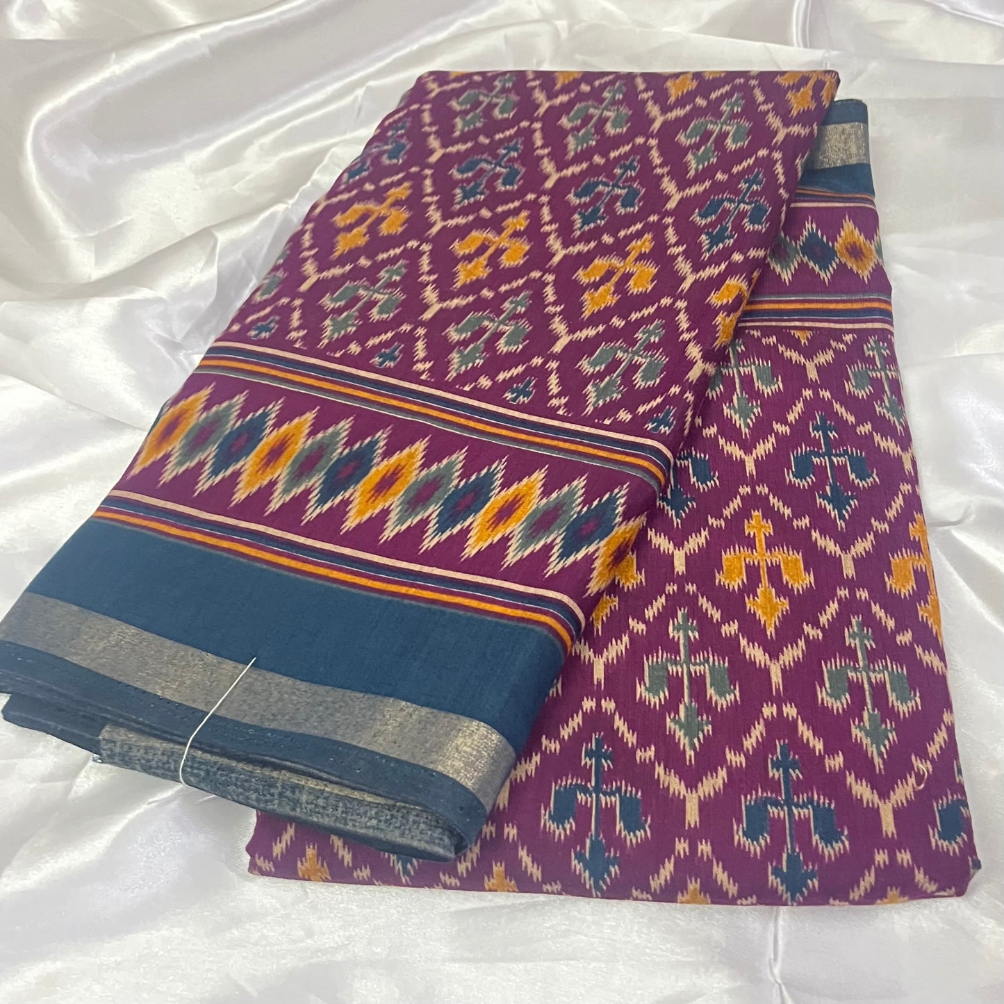 Ikkat Print Saree