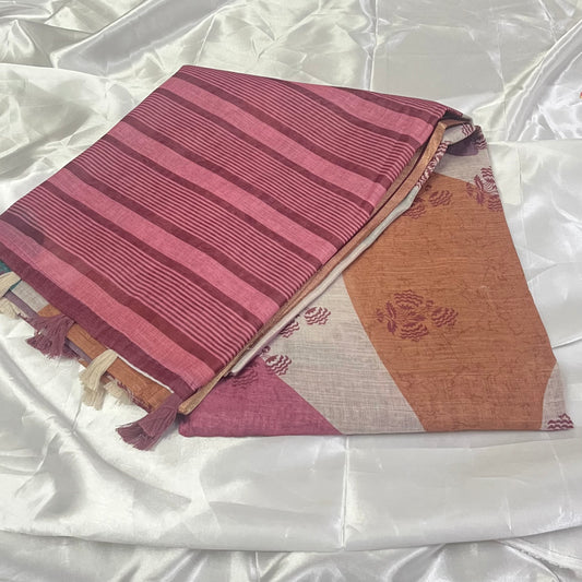 Linen Saree