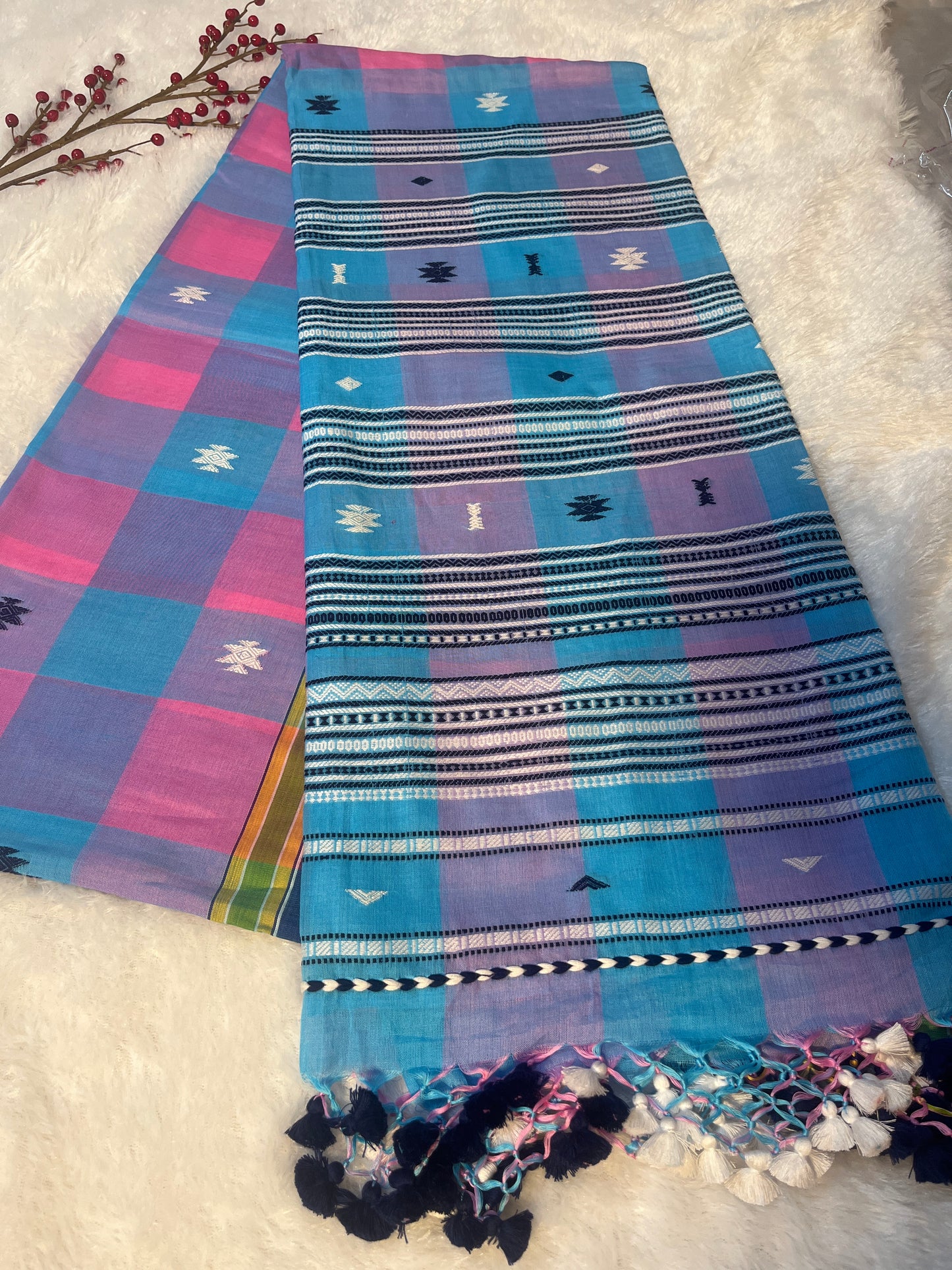 Handloom Bujodhi cotton saree
