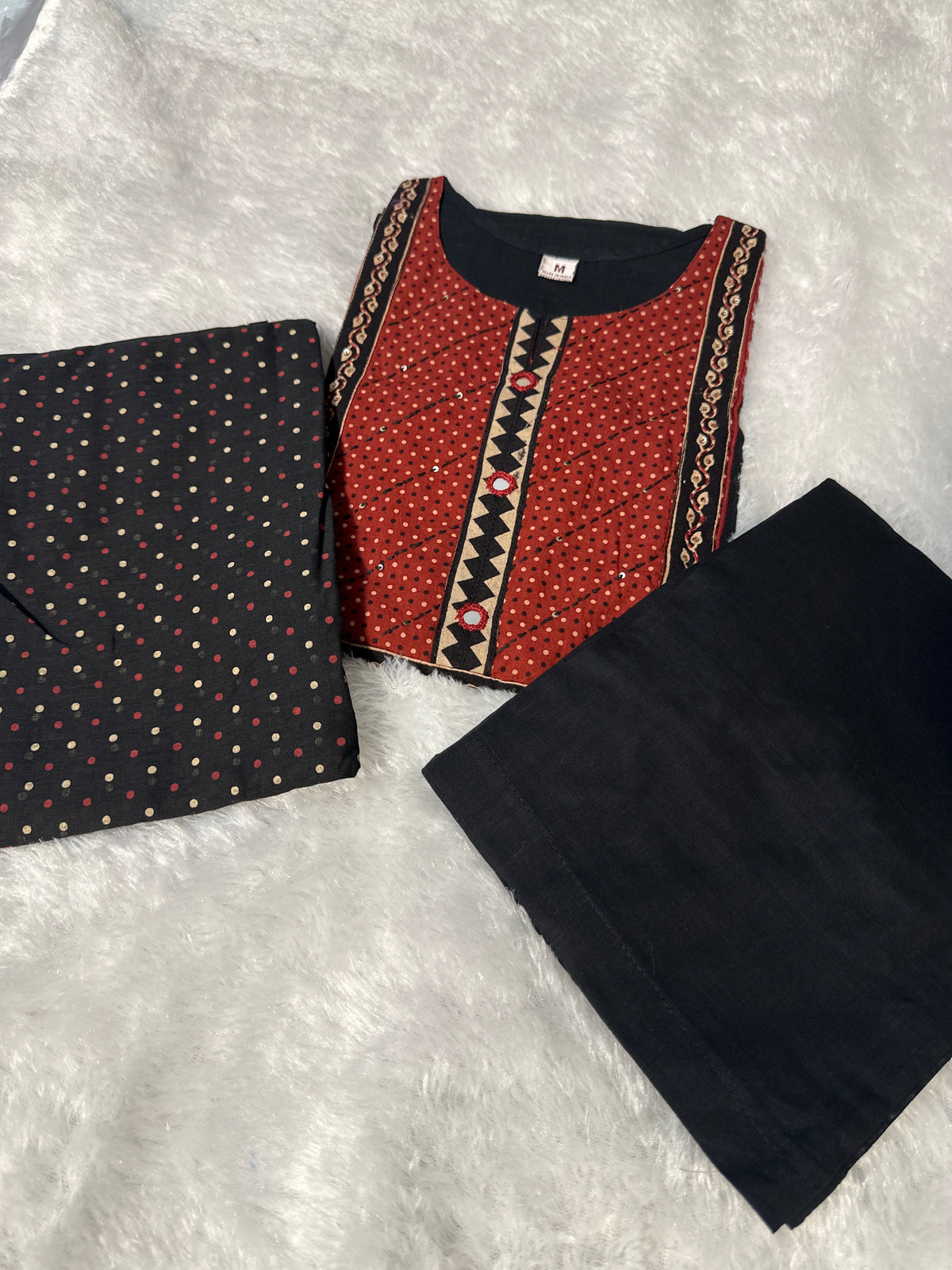 Pure cotton 3 piece kurta set