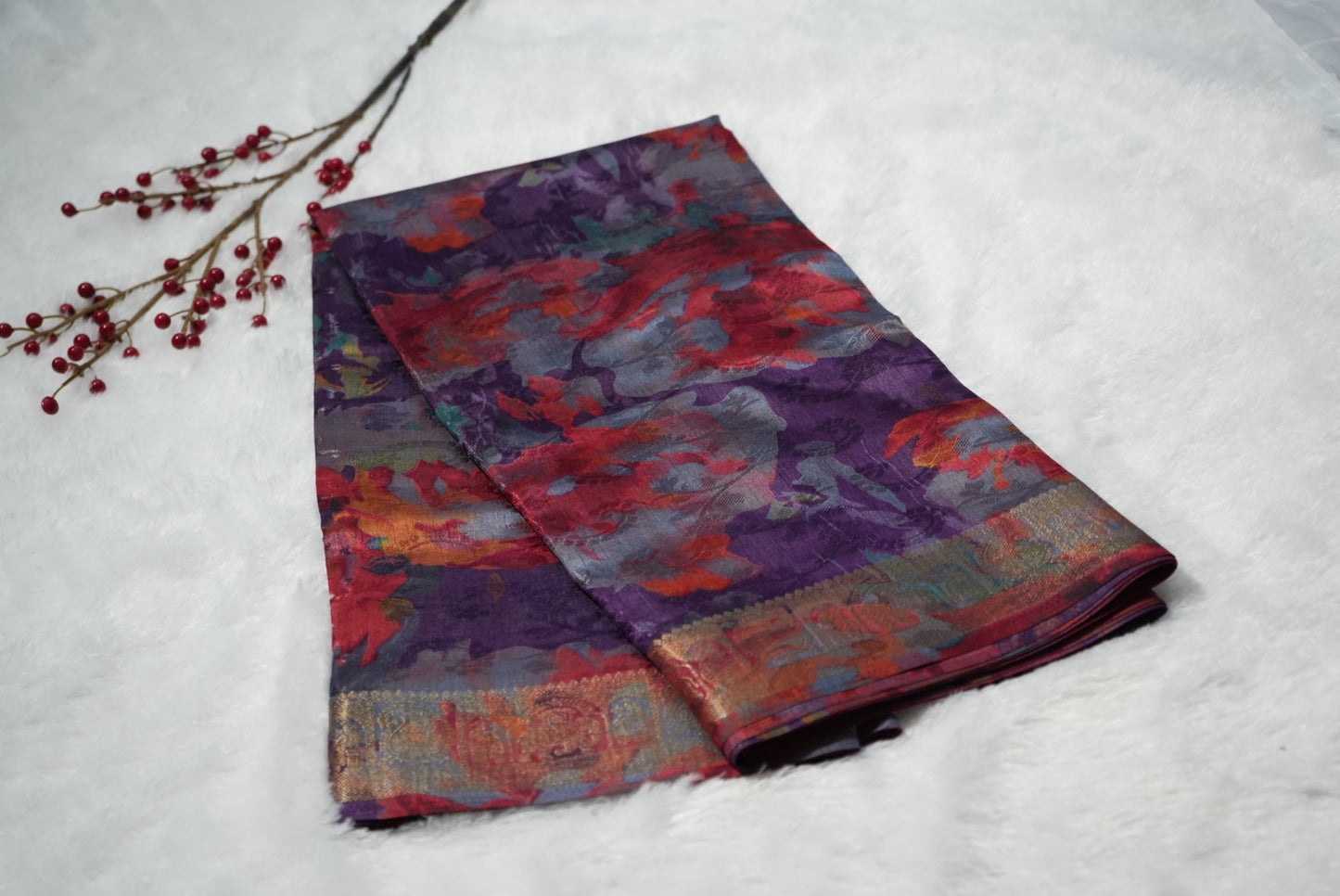 Synthetic silk saree