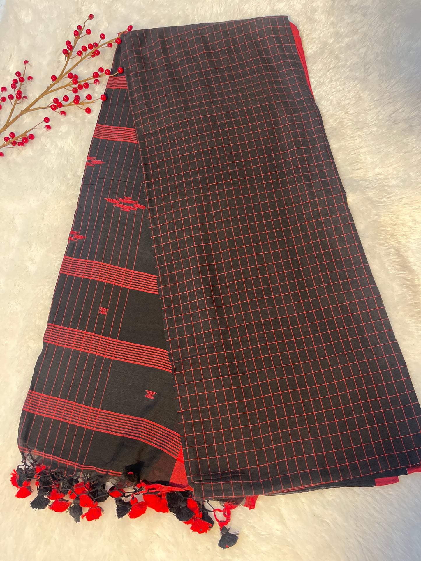 Handloom Bengal cotton saree