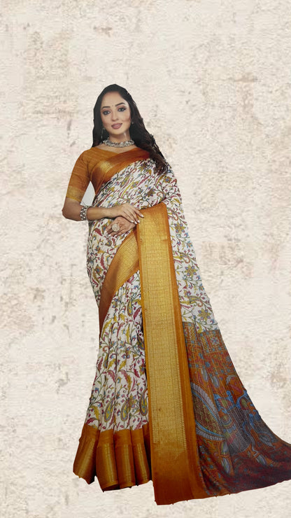 Linen Saree