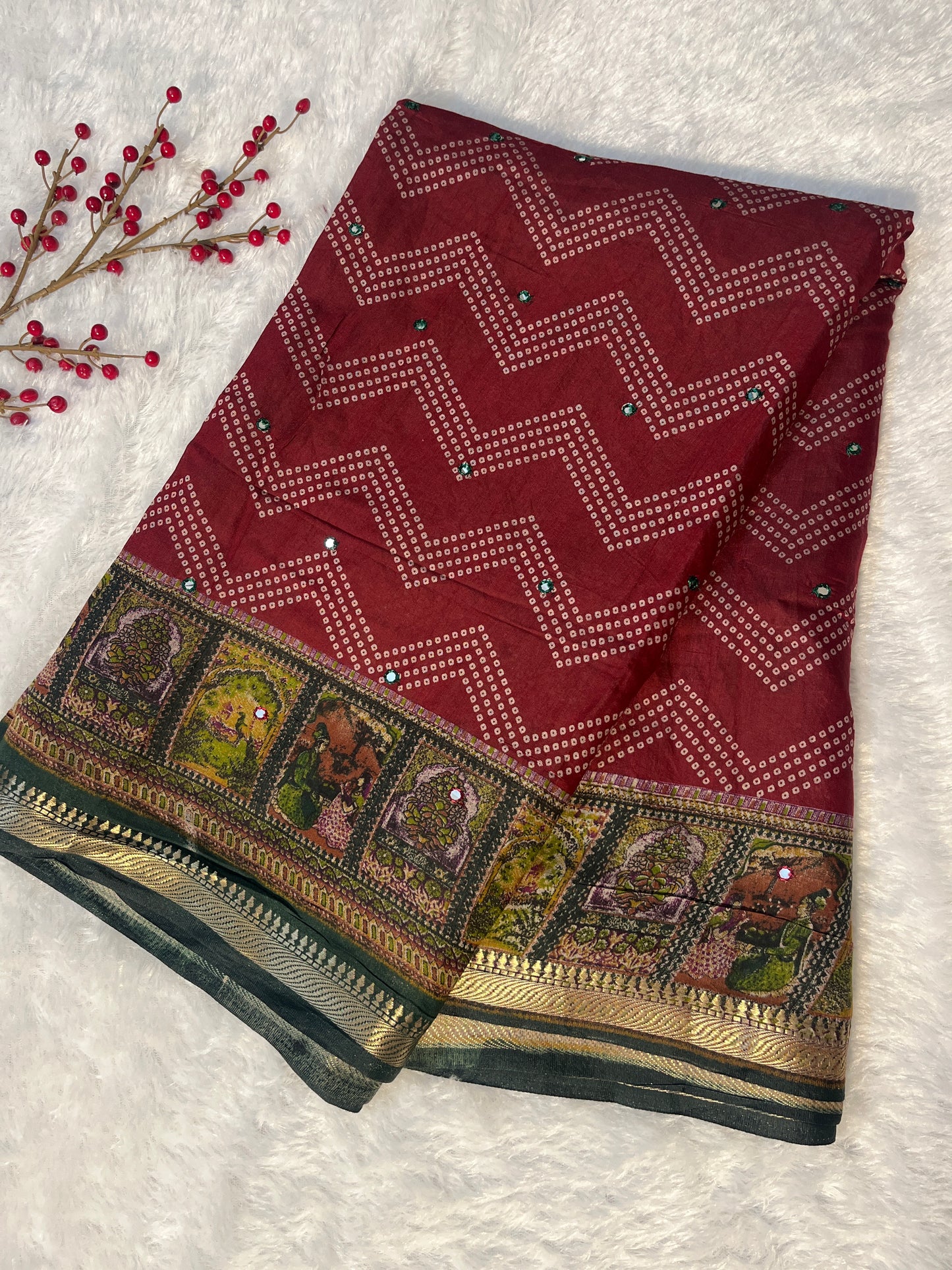 Mul cotton saree