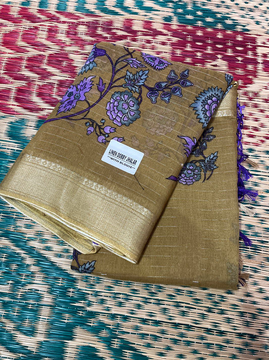 Linen Saree