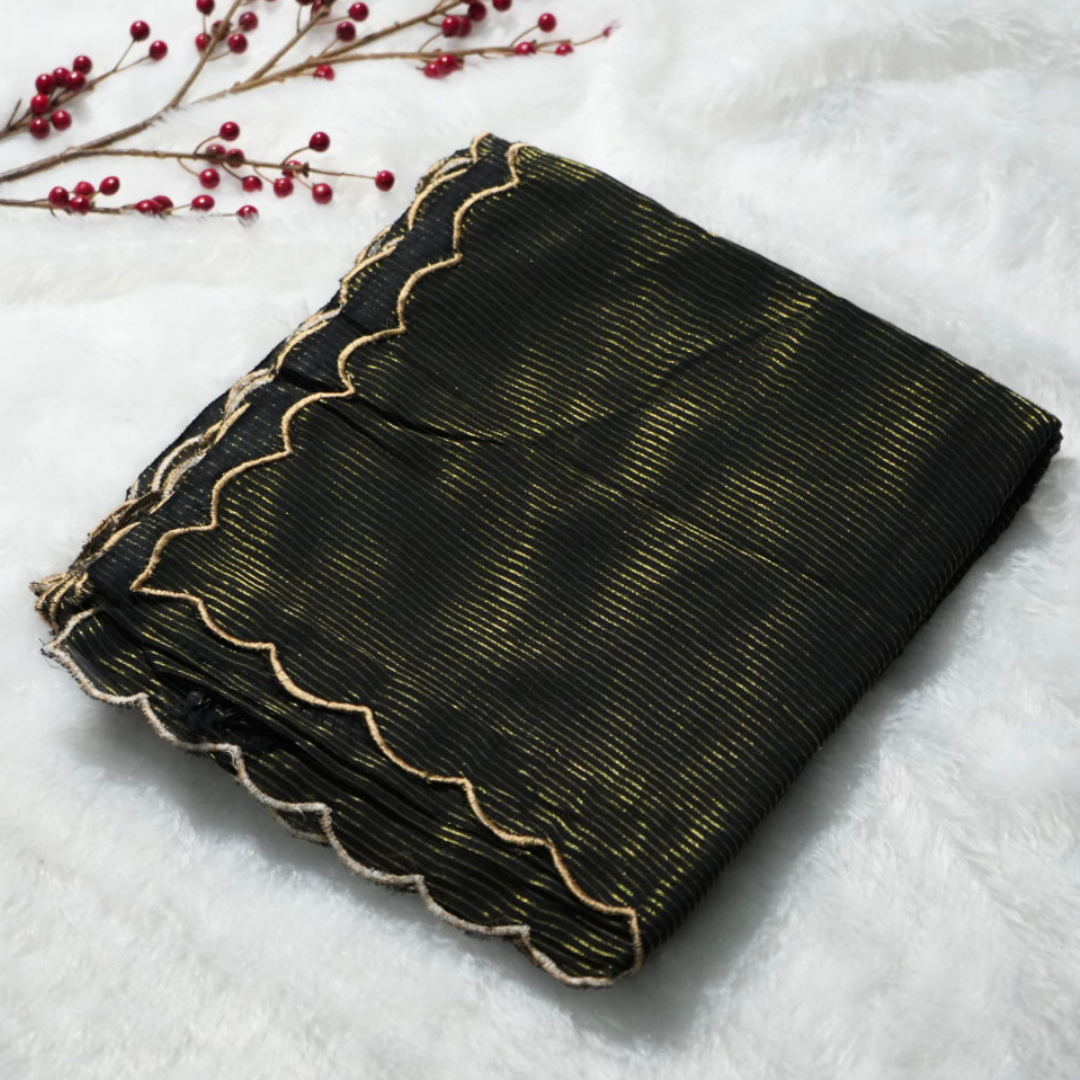 Handloom mul tissue saree (without blouse)