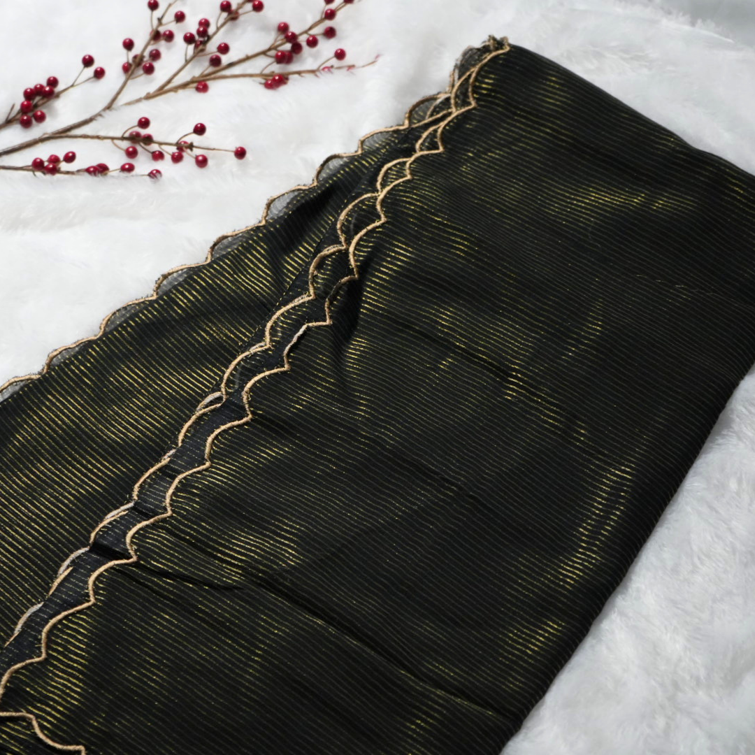 Handloom mul tissue saree (without blouse)