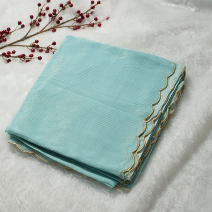 Handloom mul tissue saree (without blouse)
