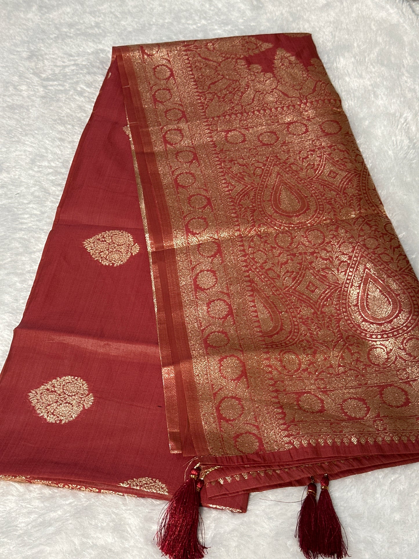 Bambu Silk Zari saree