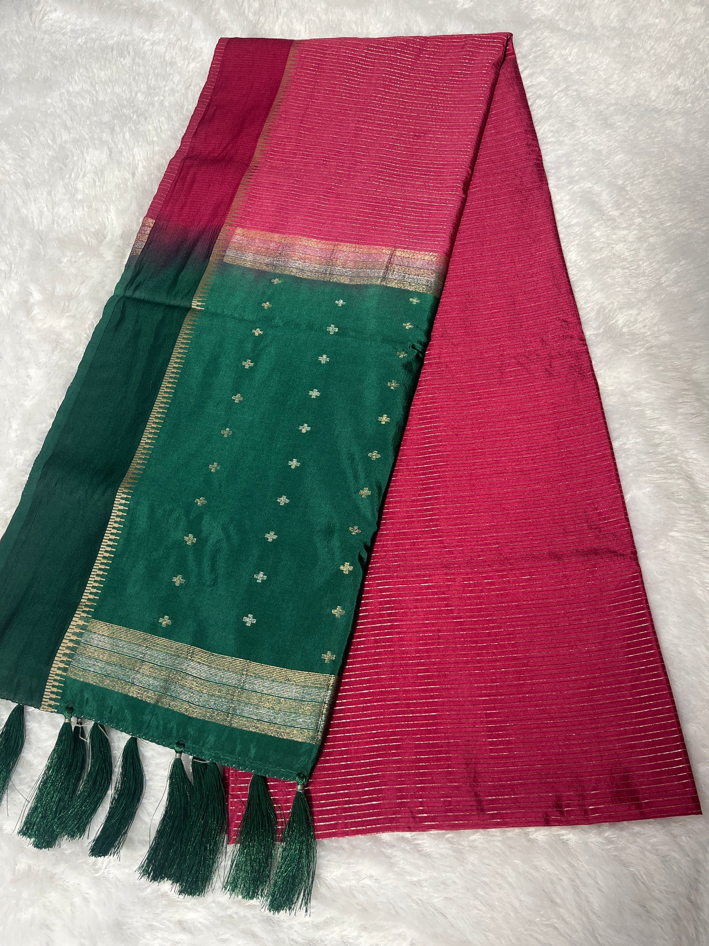 Synthetic silk saree