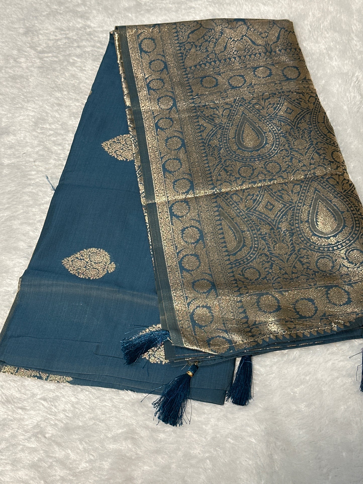 Bambu Silk Zari saree