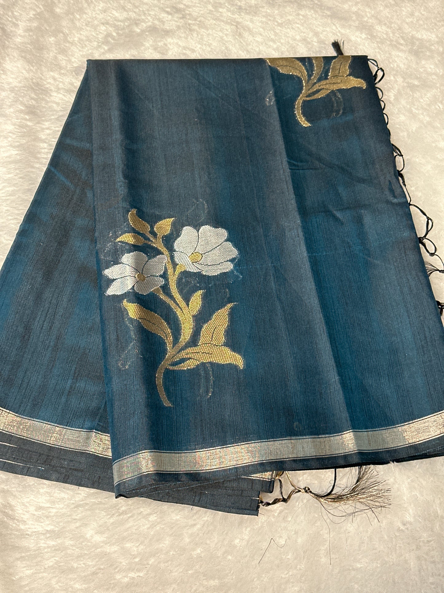 Semi Tussar saree