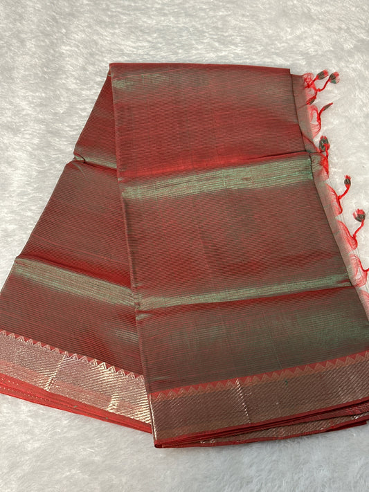 Handloom Mangalagiri Silk Cotton saree