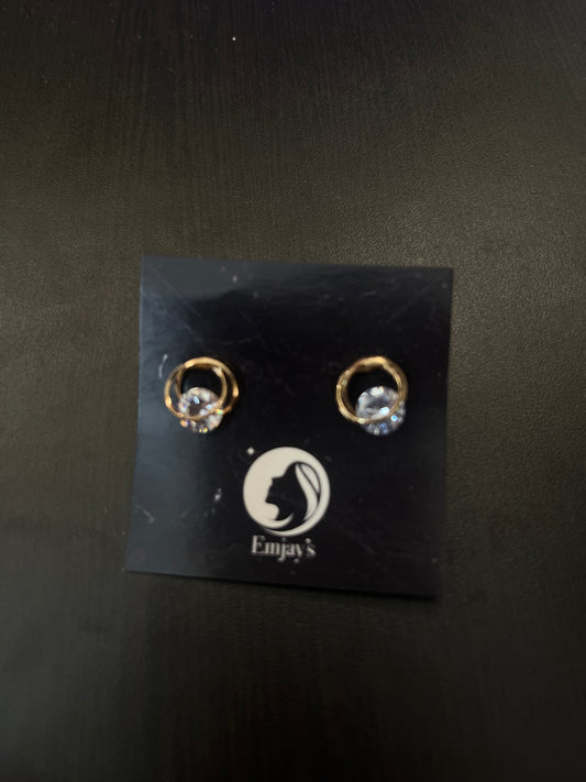 Tiny stone stud