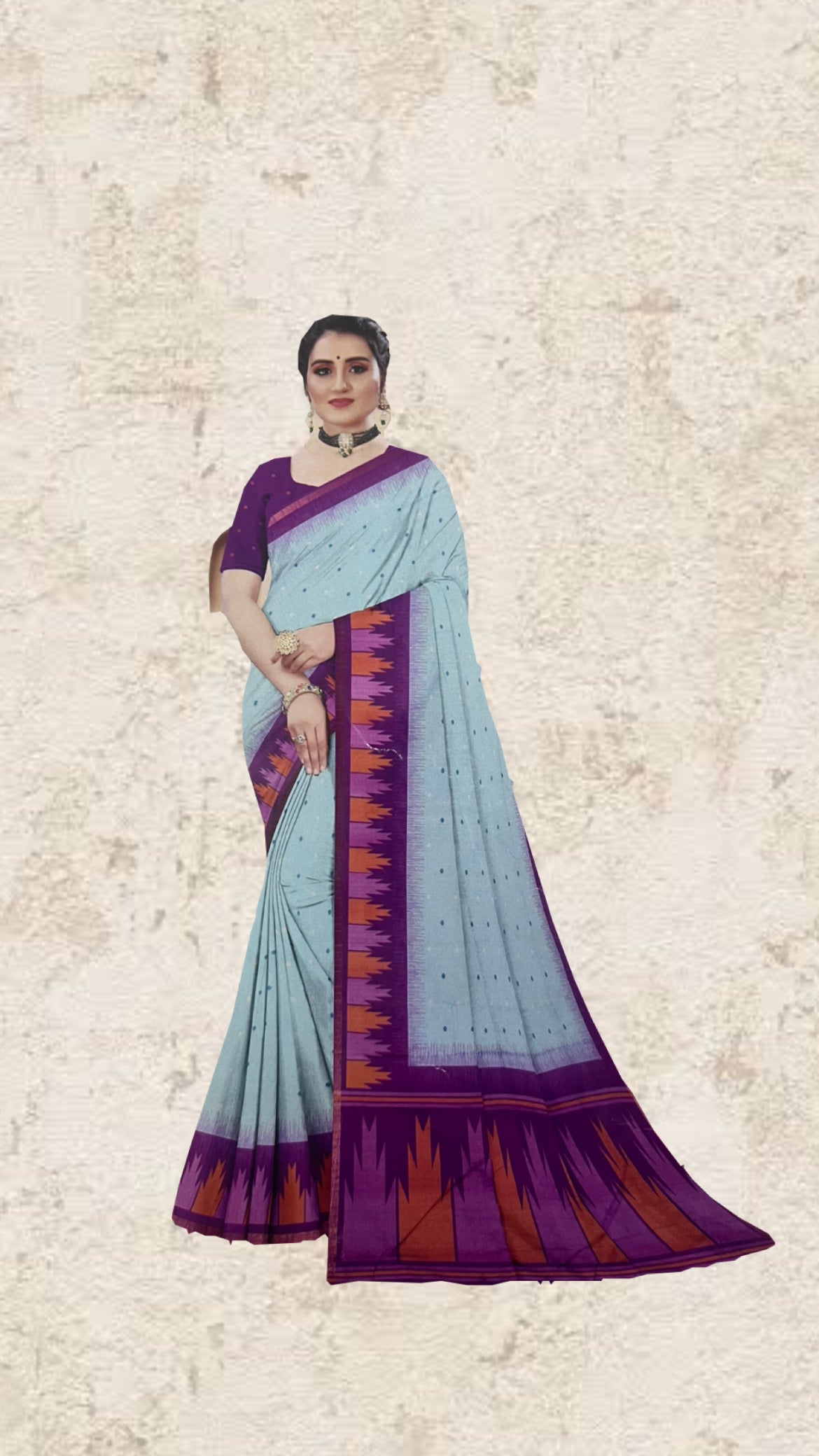 Handloom cotton saree
