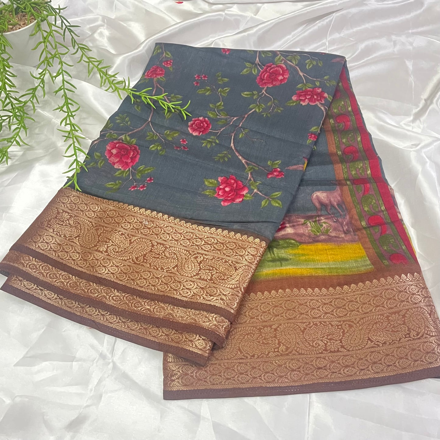 Handloom cotton saree