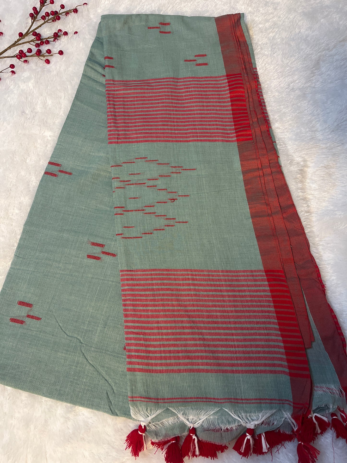 Handloom Bengal cotton saree