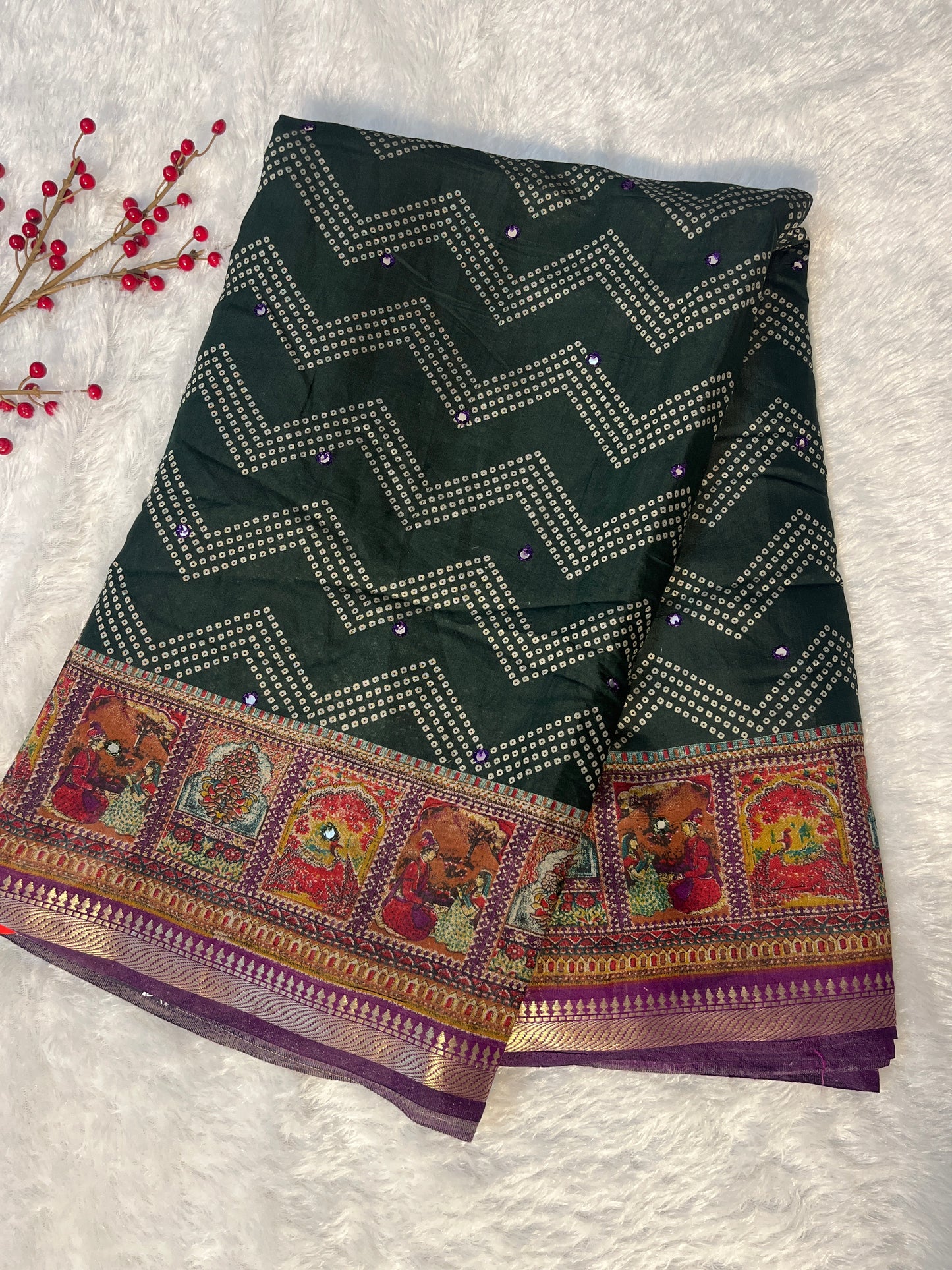 Mul cotton saree