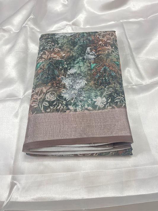 Linen Silk Saree