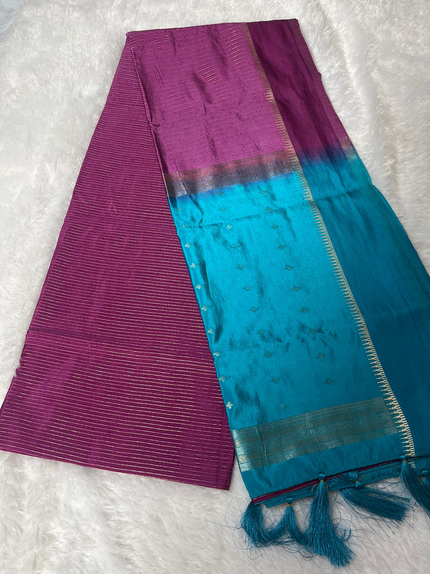 Synthetic silk saree