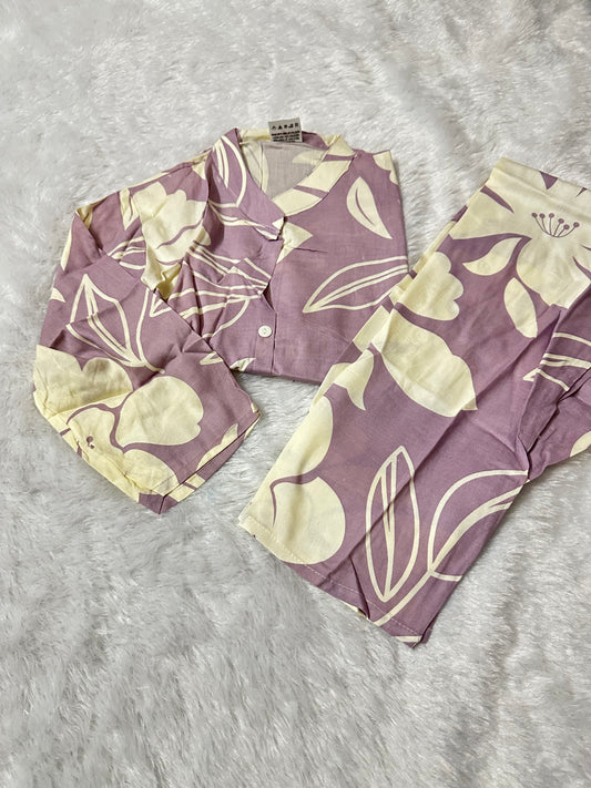 Rayon short top two piece co-ord set