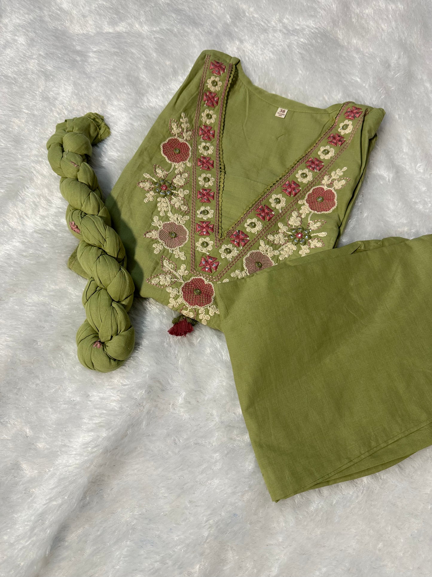 Pure cotton 3 piece kurta set