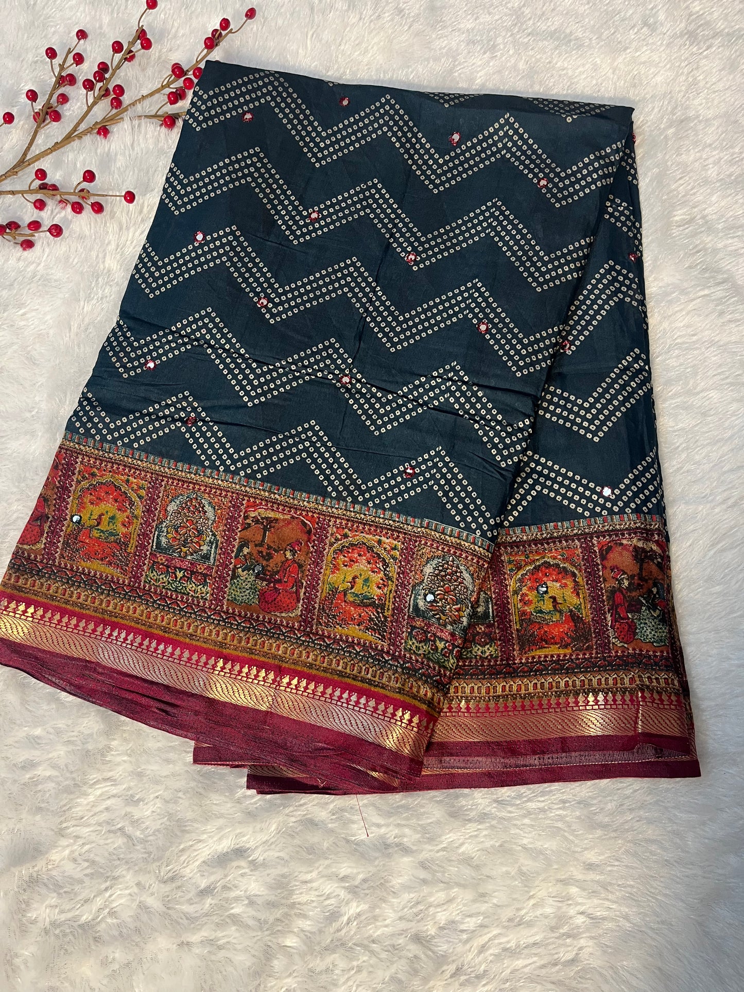 Mul cotton saree