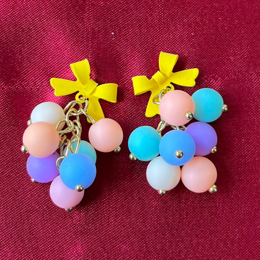 Yellow bow dangles