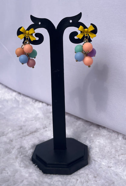 Yellow bow dangles