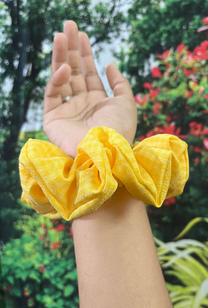 Sunshine - Large georgette scrunchie