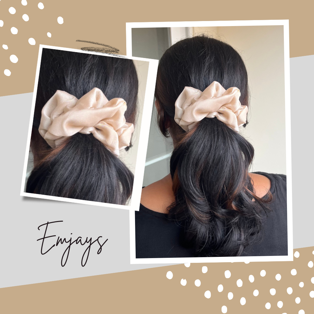 Large Georgette Scrunchie - Pack of 3