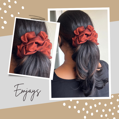 Large Georgette Scrunchie - Pack of 3