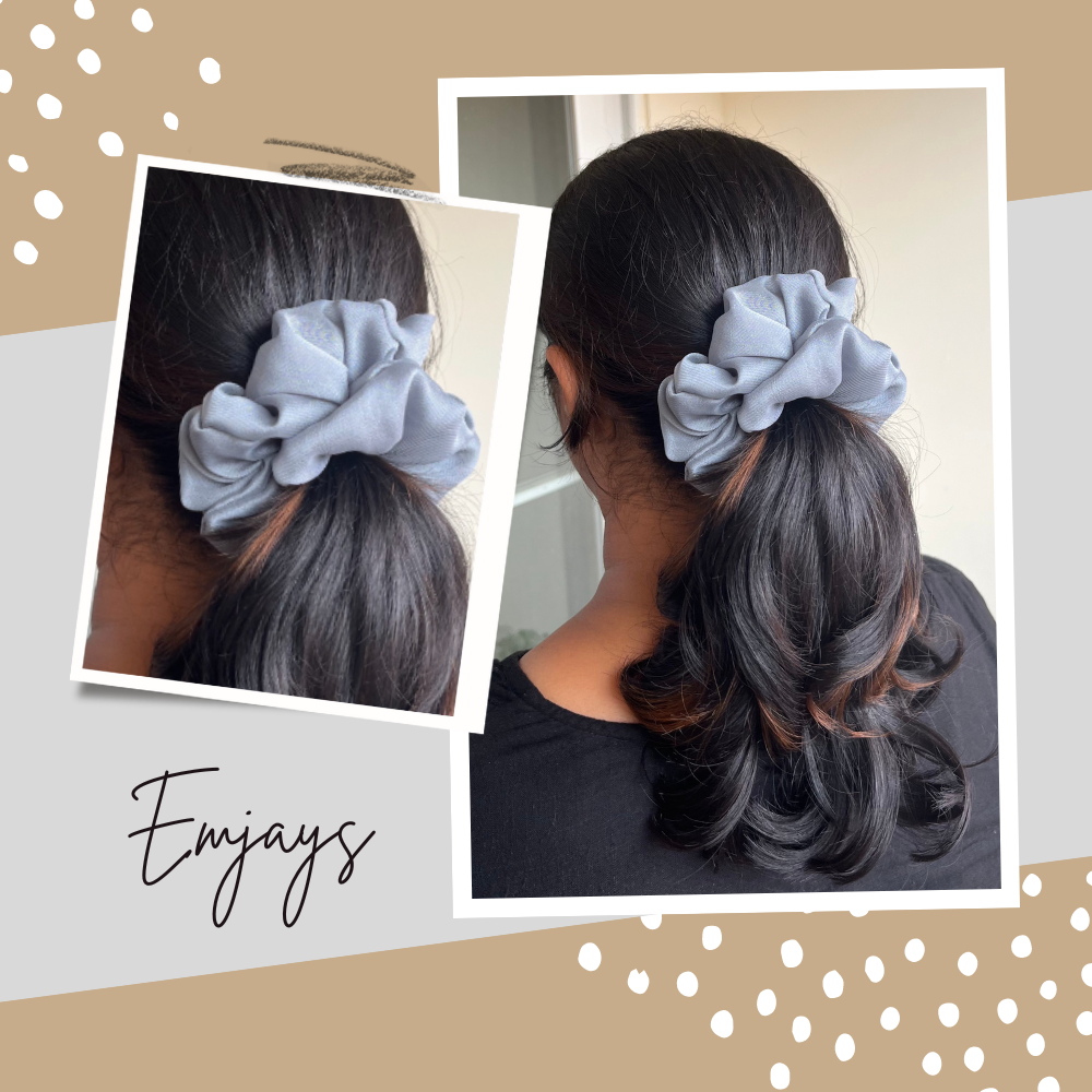 Large Georgette Scrunchie - Pack of 3