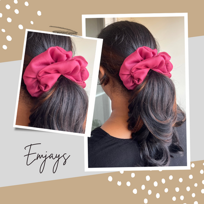 Large Georgette Scrunchie - Pack of 3