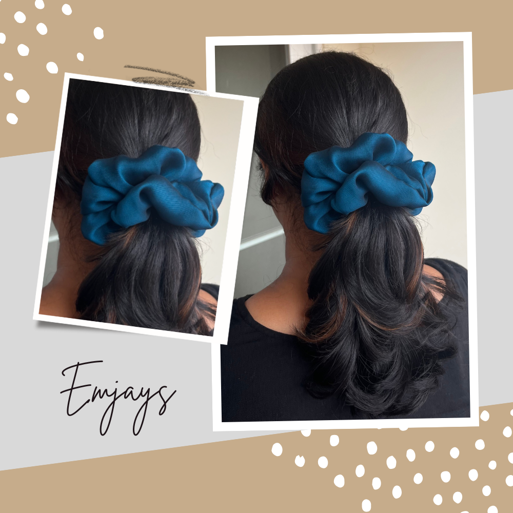 Large Georgette Scrunchie - Pack of 3