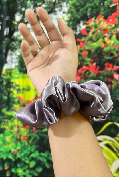 Lavendar - Large satin scrunchie