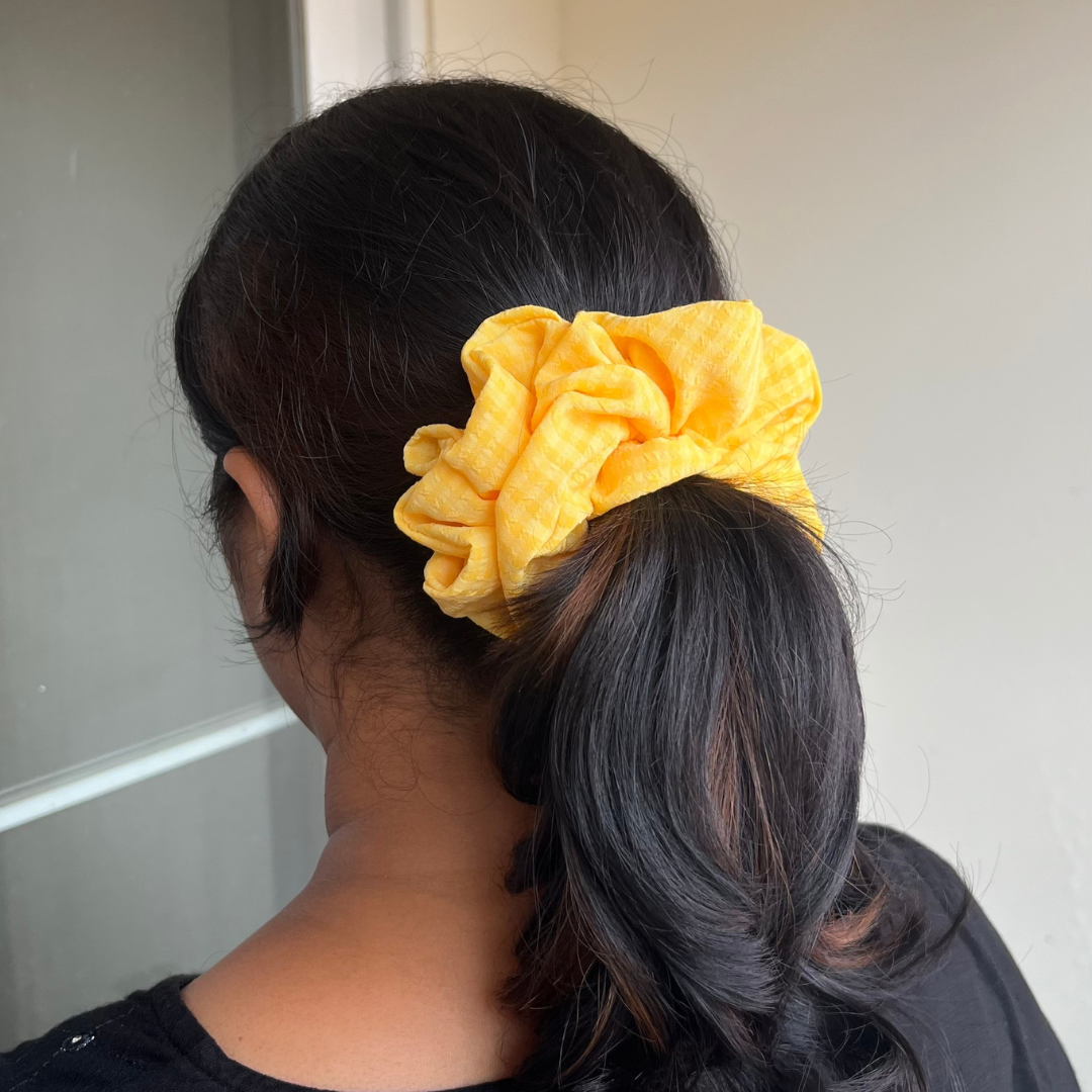 Sunshine - Large georgette scrunchie