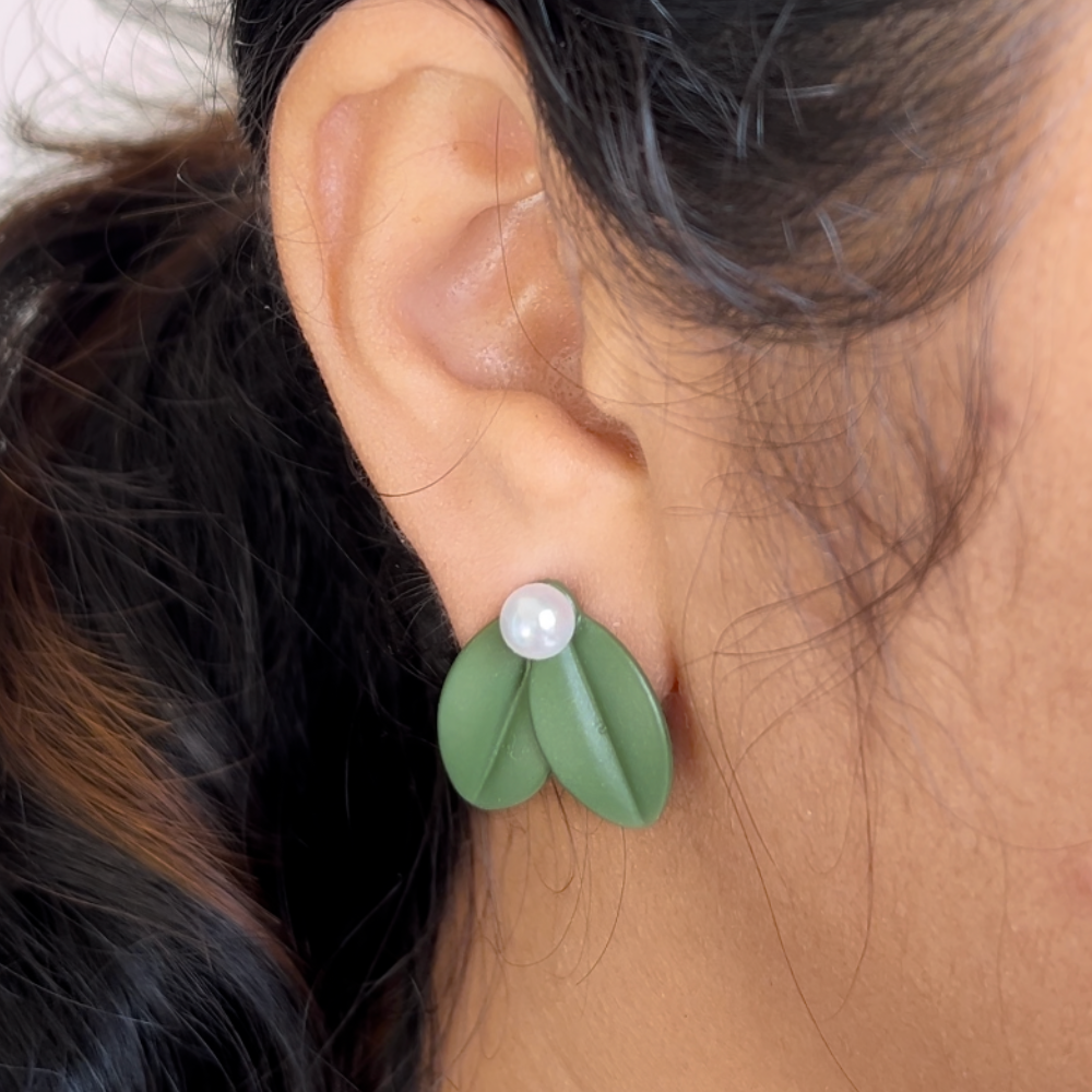 Blossom & Leaf Fusion Stud