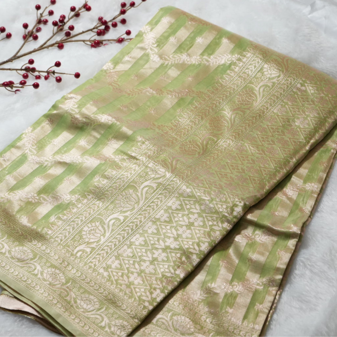 Linen saree