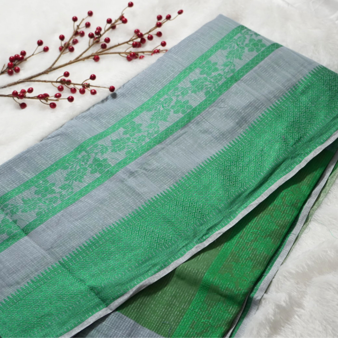 Linen saree