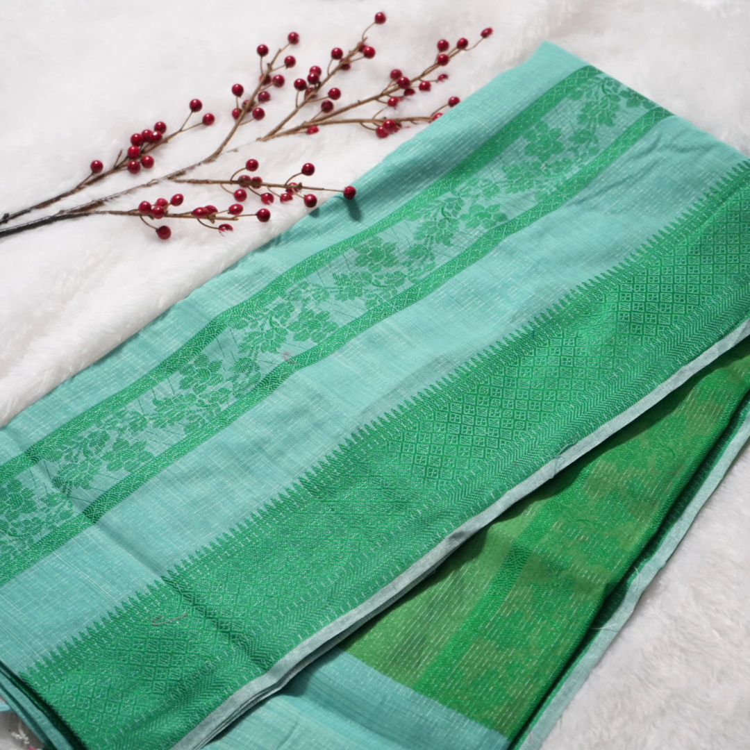 Linen saree