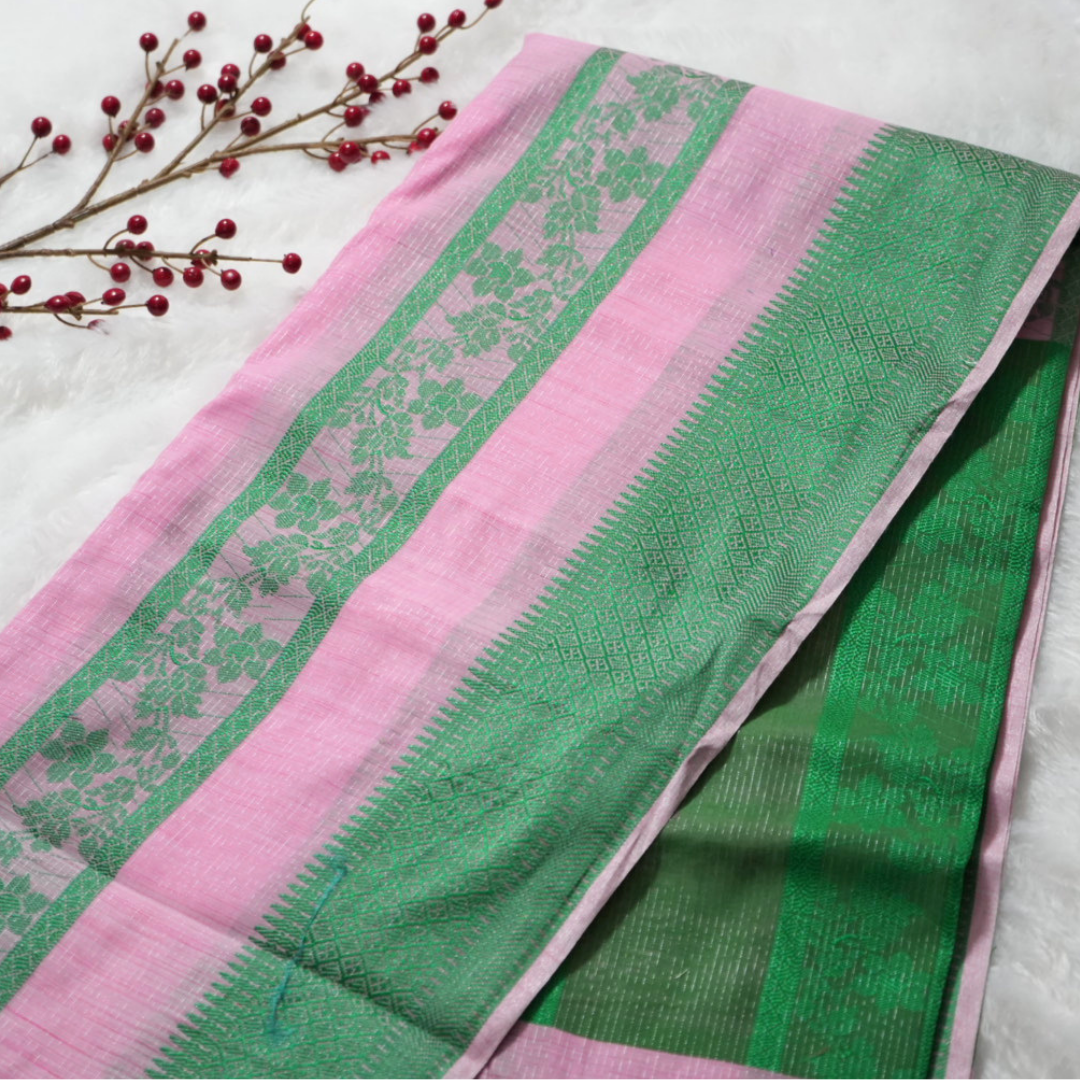 Linen saree