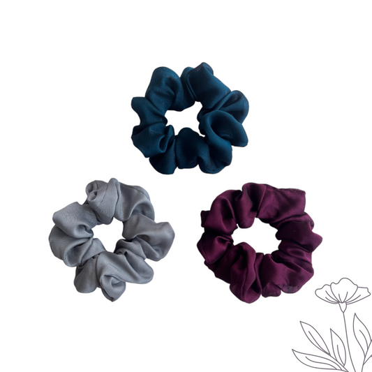 Regular Georgette Scrunchie - Pack of 3