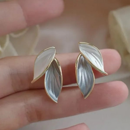 Leaf Enamel Stud