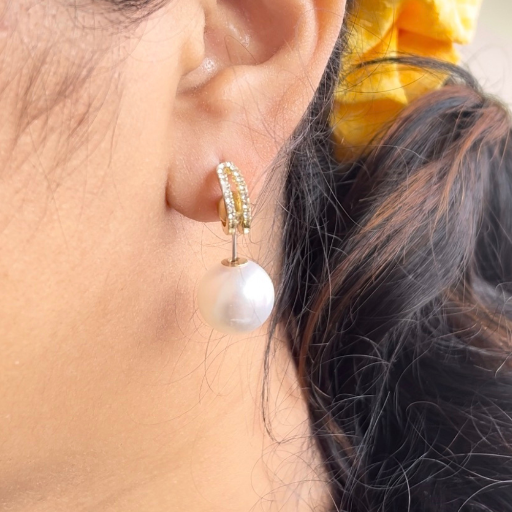 Radiant Arch Pearl Studs