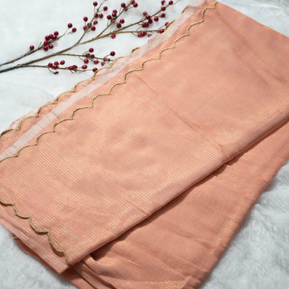 Handloom mul tissue saree (without blouse)