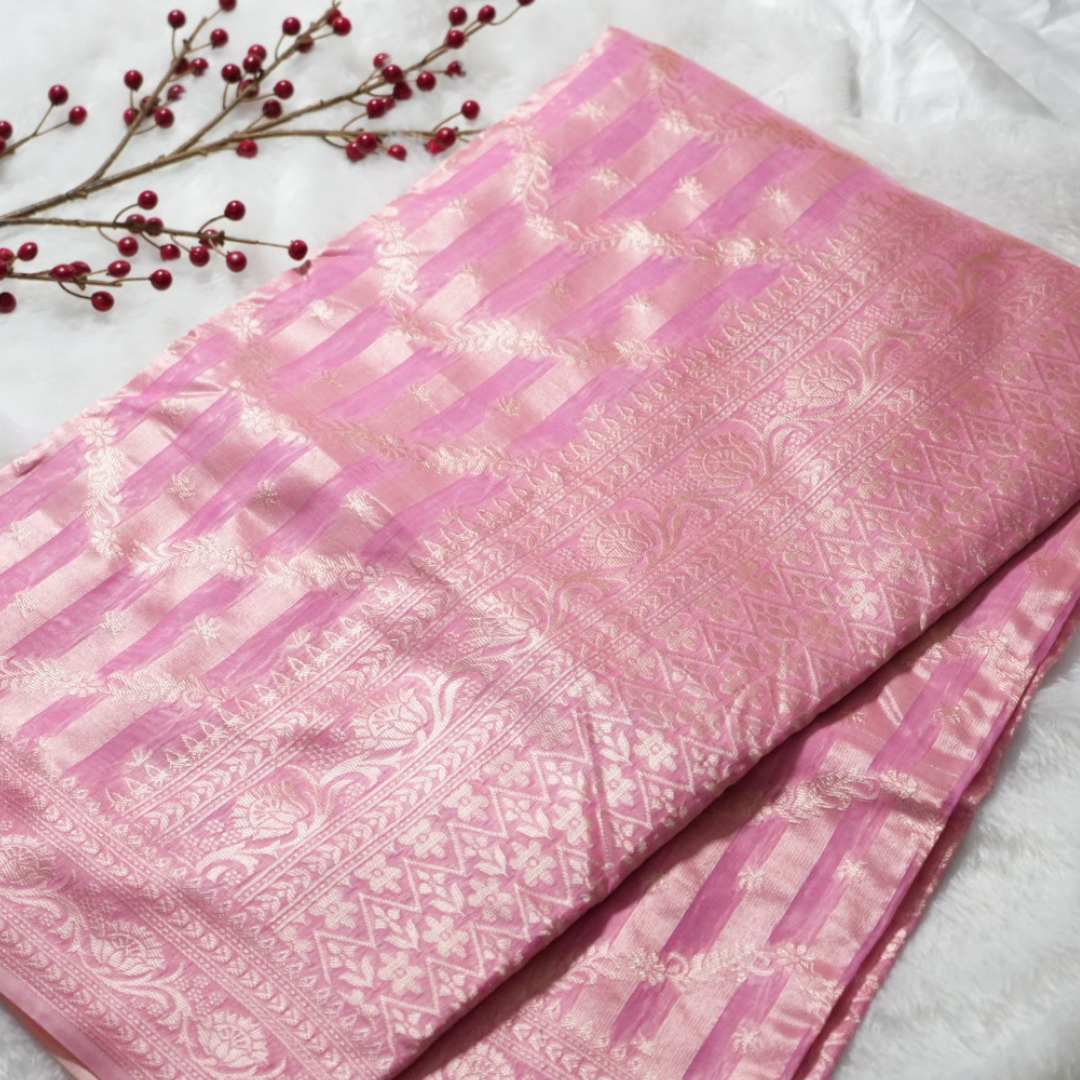Linen saree