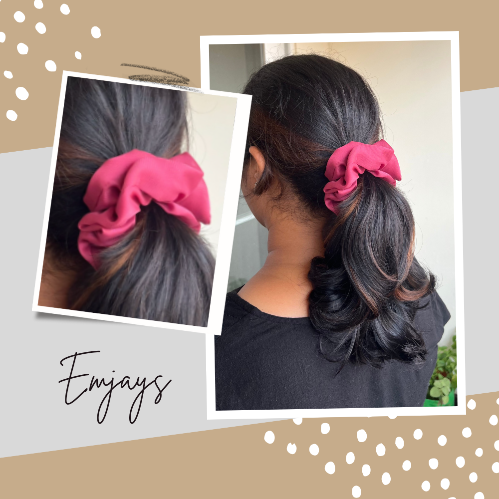 Regular Georgette Scrunchie - Pack of 3