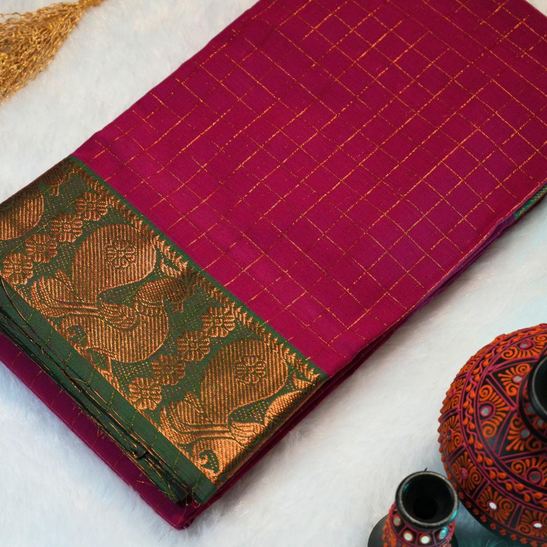 Chettinad Pure Cotton Saree