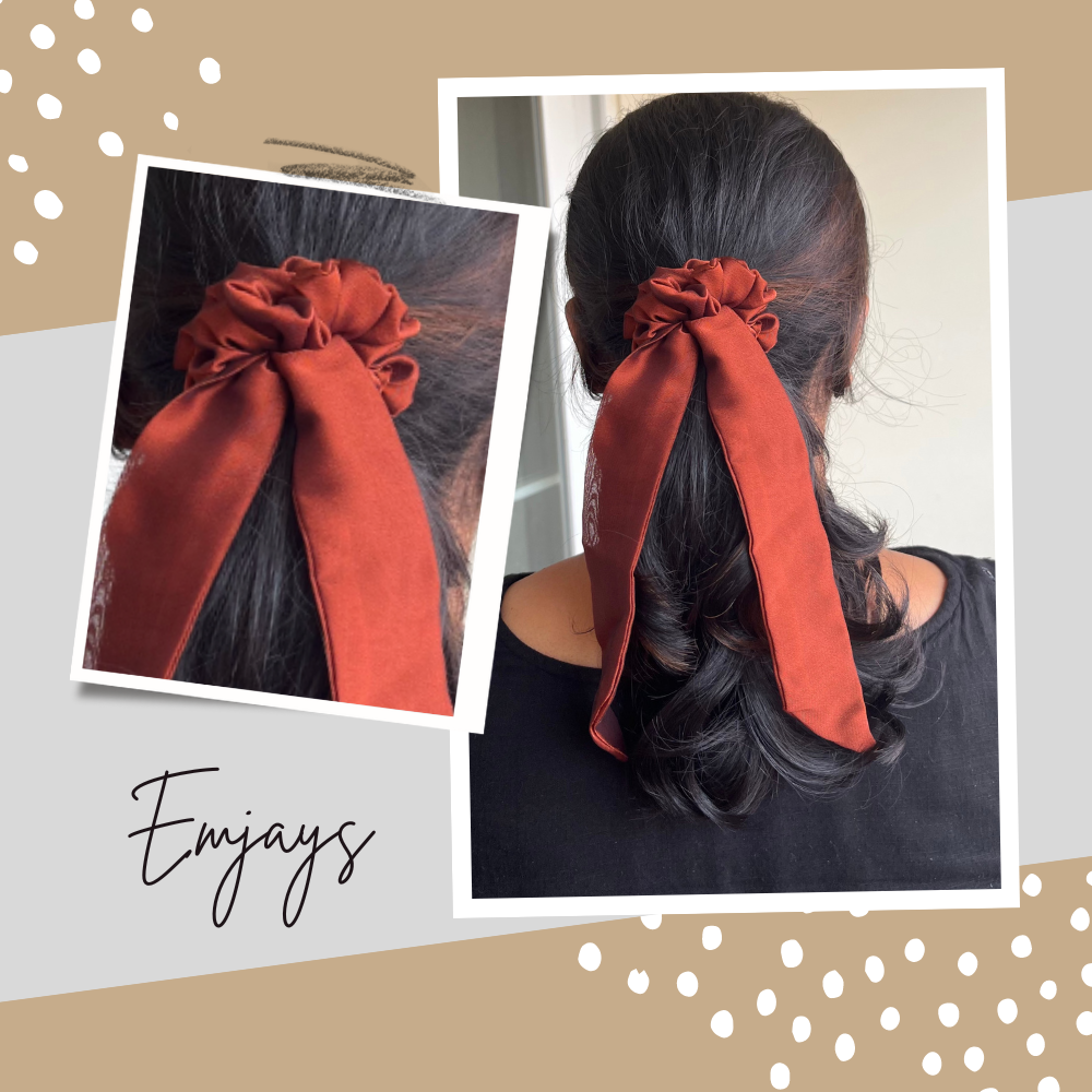 Tail Georgette Scrunchie - Pack of 3